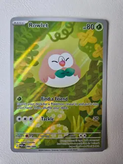 Mega Evolution: Perfect Order Rowlet 90/88 Illustration Rare Pokemon Card - NM - Image 1