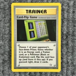 Vintage Pokemon Neo Genesis Card-Flip Game Trainer LP 92/111 - Image 1