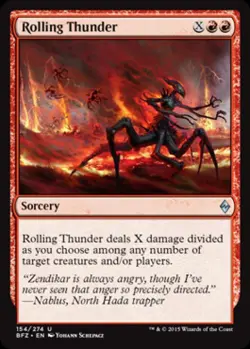 Rolling Thunder - Light Play MTG Battle for Zendikar - Image 1