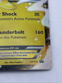Pokemon TCG Pikachu EX XY174 Promo Holo Card - Image 5