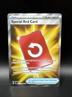 Special Red Card 113/086 Ultra Rare NM Chaos Rising Pokemon Card - Image 1
