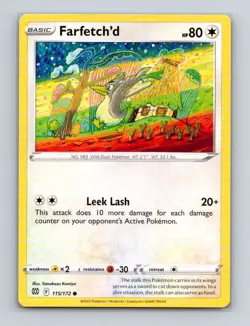 Farfetch'd 115 2022 Pokemon Brilliant Stars Tomokazu Komiya Base Card NM+ - Image 1