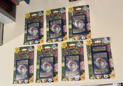 7 Vintage Pokemon 2012 MJ Holding Company 15 Card Plus Promo Packs Lot - Sealed - Image 1