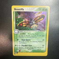 Pokemon TCG Beautifly Ruby and Sapphire Holo Rare Card 2/109 NM 2003 - Image 1