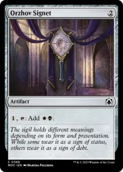 Orzhov Signet - Near Mint MTG Commander: March of the Machine - Image 1