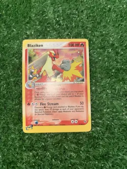 Pokemon TCG Blaziken Holo Rare Card Ruby and Sapphire 2003, 3/109 - Image 2