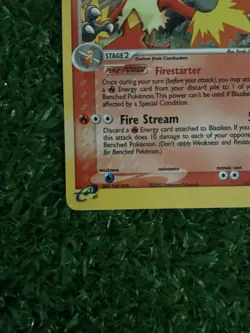 Pokemon TCG Blaziken Holo Rare Card Ruby and Sapphire 2003, 3/109 - Image 4