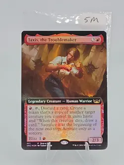 Jaxis, the Troublemaker 461 Extended Art FOIL Promo Magic the Gathering Mint - Image 1