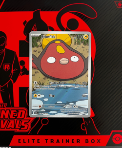 Stunfisk 118/086 Illustration Rare Pokemon TCG English White Flare Full Art 10.5 - Image 5