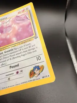Pokemon Card - Koga's Ditto Gym Challenge 10/132 Holo Unlimited Holo Rare MP - Image 2