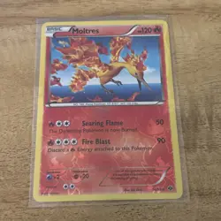 Pokemon Moltres TCG Next Destinies Reverse Holo Card 14/99 Rare Mint - Image 1