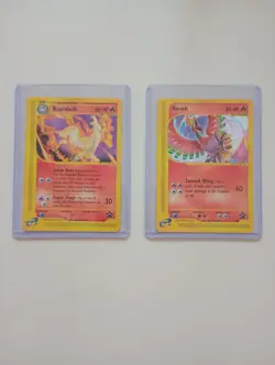 Rapidash 51 and Ho-oh 52 Wizards Black Star Promo e-Reader Pokemon Cards - Image 1
