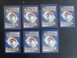 Complete Set W Stamp Pokemon Cards - Charmeleon Wartortle Pikachu Psyduck Arbok - Image 2