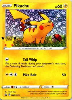 Pikachu - (General Mills) Holo Promo Miscellaneous Cards & Products SWSH039 NM - Image 1