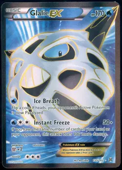 Glalie EX - 155/162 - Pokemon Breakthrough XY Full Art Ultra Rare Card NM - Image 1