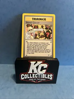 Pokemon Gym Heroes - Blaine's Quiz #1 97/132 - Rare Trainer Card - Image 1
