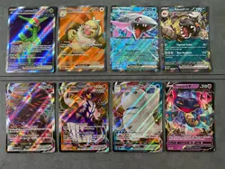 8-Card Pokemon VMAX/EX/V Lot – Modern Holo Bundle Rare 🔥(NM/Excellent/1 Light) - Image 1
