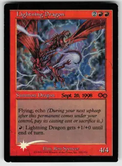 Lightning Dragon 4 Prerelease Cards FOIL Rare MAGIC: THE GATHERING - Image 1