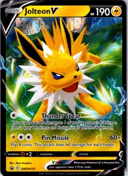 Jolteon V Holo Promo SWSH: Sword & Shield Promo Cards SWSH151 NM - Image 1