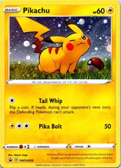 Pikachu - Holo Promo SWSH: Sword & Shield Promo Cards SWSH039 NM - Image 1