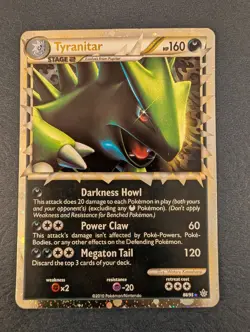 Pokemon TCG Tyranitar Prime Unleashed Holo Card 88/95 - Image 1