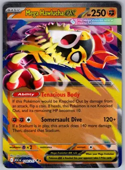 Pokemon TCG Mega Hawlucha ex Ascended Heroes 116/217 Holo Near Mint - Image 1