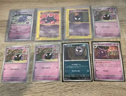 Pokemon TCG Gengar, Haunter, and Gastly lot of 8 - Image 1