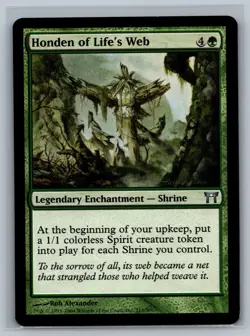 Magic MTG Champions of Kamigawa Honden of Life's Web #213/306 TCG CCG - Image 1