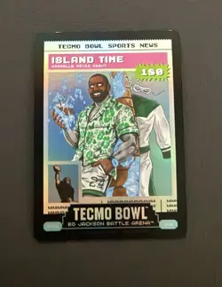 2026 Bo Jackson Battle Arena Tecmo Bowl Island Time Tecmo News Ice SP 180 Revis - Image 1