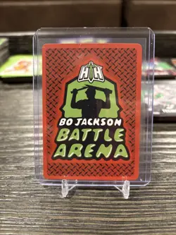 Bo Jackson Battle Arena Tecmo Bowl Thurmanator Helmets Battlefoil SP H151 Glow - Image 2