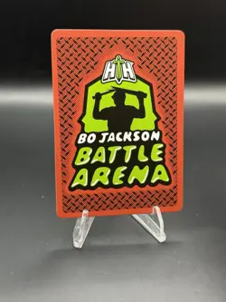 BO JACKSON BATTLE ARENA Jaxson Dart “DART BOARD” RC Brawl Logo Red Foil IBF-340 - Image 2