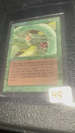 Magic The Gathering: Alpha Craw Wurm MTG Alpha - Image 1