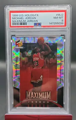 1999 Upper Deck HoloGrFX Michael Jordan Maximum Jordan #MJ2 PSA Graded 8 - Image 1