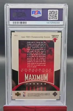 1999 Upper Deck HoloGrFX Michael Jordan Maximum Jordan #MJ2 PSA Graded 8 - Image 2
