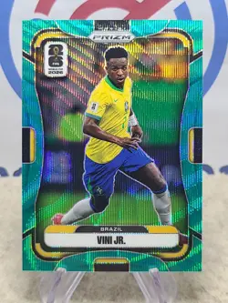 2026 Panini Prizm FIFA World Cup VINI JR. #88 Teal Prizm Wave /99 Brazil - Image 1