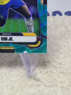 2026 Panini Prizm FIFA World Cup VINI JR. #88 Teal Prizm Wave /99 Brazil - Image 5
