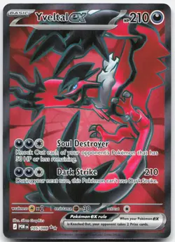 Yveltal ex 105/088 Ultra Rare Perfect Order Pokemon Holo Near Mint - Image 1