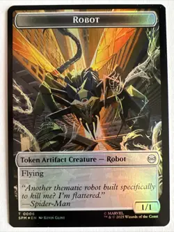 MTG -FOIL FOOD || ROBOT Double Sided Token - Marvel: Spider-Man - Image 1