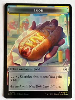 MTG -FOIL FOOD || ROBOT Double Sided Token - Marvel: Spider-Man - Image 2