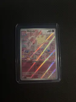 Pokemon TCG Milcery 152/142 Stellar Crown Holo Illustration Rare NM - Image 1
