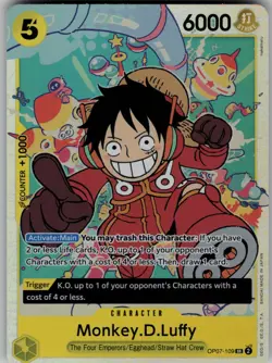 Monkey.D.Luffy (109) OP07-109 SR 500 Years in the Future One Piece TCG - Image 1