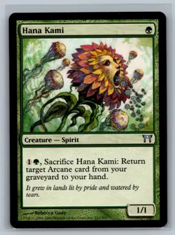 Magic MTG Champions of Kamigawa Hana Kami #211/306 TCG CCG - Image 1