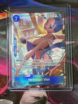 One Piece The Azure Seas's Seven Nefeltari Vivi Super Rare SR Alt Art EB04-025 - Image 1