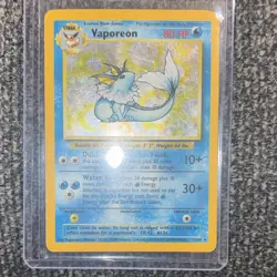 Pokemon TCG Vaporeon 12/64 Jungle Holo Rare Stage 1 Unlimited EN - Image 1