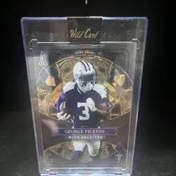 Wild Card Card Draw Stacked Deck Black Tie George Pickens NCAA #A Hologram - Image 1