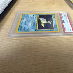 1999 Pokemon TCG Fossil Lapras 10/62 Holo Rare Unlimited PSA 7 English - Image 3