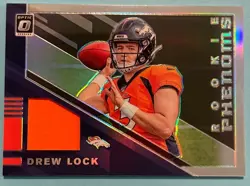 2019 Panini Donruss Optic #RP3 Drew Lock Horizontal Rookie Phenoms Holo Patch RC - Image 1