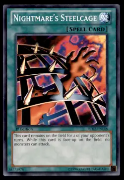 Yu Gi Oh! Nightmares Steelcage BP02 EN148 Battle Pack 2 1st Edition Regular - Image 1