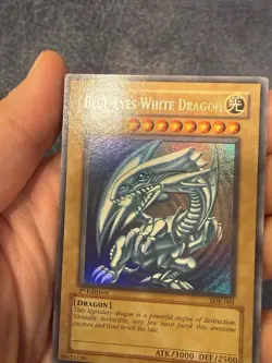Yugioh Blue-Eyes White Dragon 1st Edition Starter Deck Kaiba Sdk-001 LP - Image 2