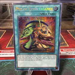 Yu-Gi-Oh! TCG Pot of Extravagance MP20-EN030 1st Ed Prismatic Secret Rare PSR NM - Image 1
